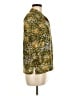 Silkland Animal Print Gold 3/4 Sleeve Button-Down Shirt Size 6 - photo 4