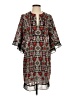 BCBGMAXAZRIA 100% Polyester Paisley Gray Casual Dress Size S - photo 1