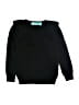 Three Bows Solid Black Pullover Sweater Size 10 - photo 1