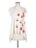 C. Keer Ivory Short Sleeve Top Size S - photo 1