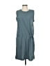 Indygena Solid Teal Casual Dress Size M - photo 1