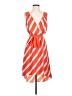 Express 100% Polyester Stripes Orange Cocktail Dress Size XS (estimated) - photo 1