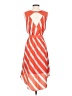 Express 100% Polyester Stripes Orange Cocktail Dress Size XS (estimated) - photo 2