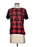 J.Crew 100% Cotton Argyle Red Short Sleeve Top Size S - photo 1