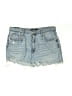 Aero 100% Cotton Blue Denim Shorts Size 14 - photo 1