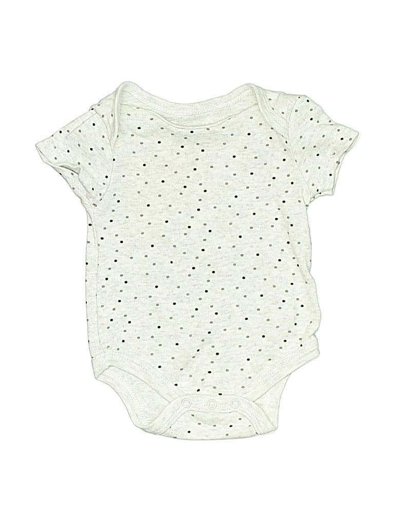 Pre-owned Rene Rofe Babies' Short Sleeve Onesie In White