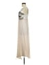 Boston Proper 100% Polyester Silver Tan Cocktail Dress Size 6 - photo 5