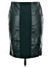 Bebe Black Green Faux Leather Skirt Size M - photo 2