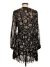 Zara 100% Polyester Paisley Black Casual Dress Size M - photo 2