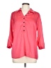 Alexis Pink Red 3/4 Sleeve Button-Down Shirt Size 11 - photo 1