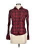 Gap 100% Cotton Plaid Red Long Sleeve Button-Down Shirt Size M - photo 1