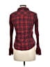 Gap 100% Cotton Plaid Red Long Sleeve Button-Down Shirt Size M - photo 2