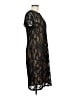 Taylor Solid Black Cocktail Dress Size 8 - photo 4