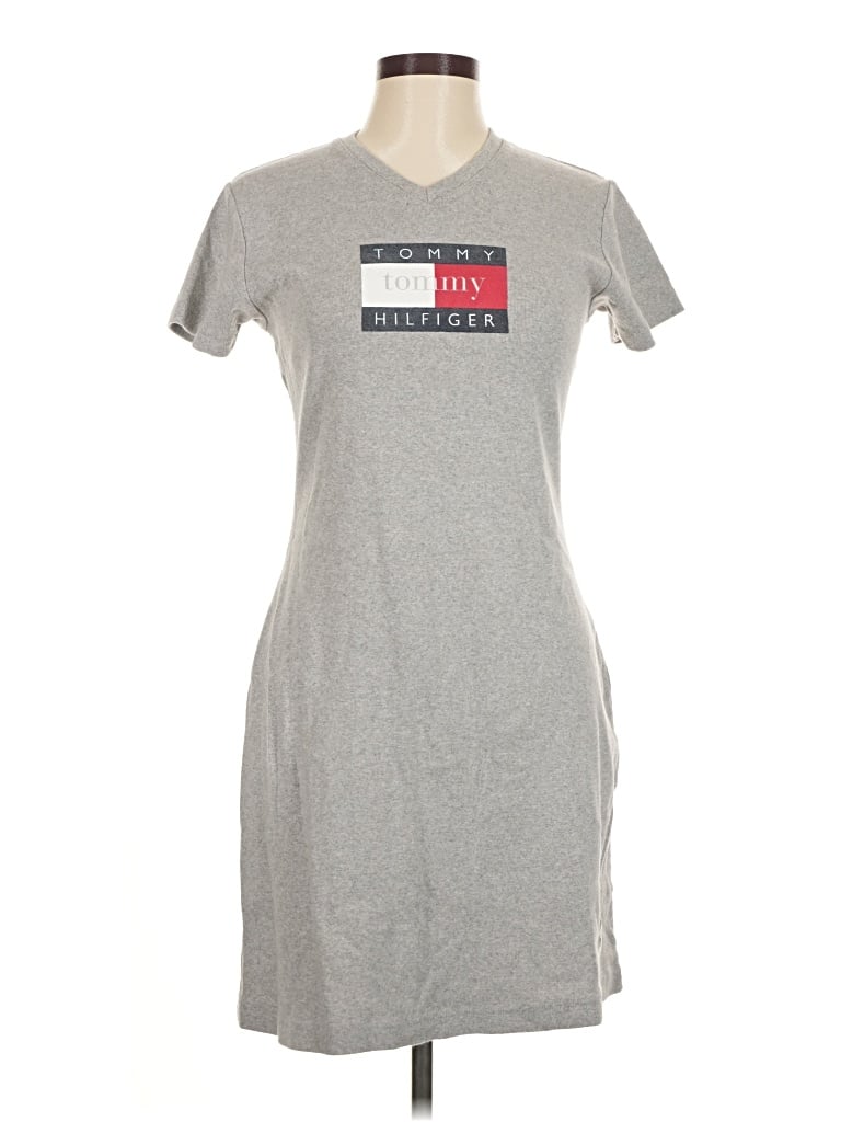 Pre-owned Tommy Hilfiger Casual Dress In Gray