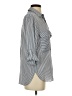 Zara Stripes Gray Blue 3/4 Sleeve Button-Down Shirt Size XS - photo 4