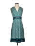 Max Studio Print Teal Casual Dress Size S - photo 1