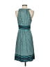 Max Studio Print Teal Casual Dress Size S - photo 2