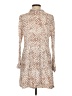 Aura 100% Rayon Tweed Tan Casual Dress Size M - photo 2