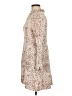 Aura 100% Rayon Tweed Tan Casual Dress Size M - photo 5