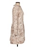 Aura 100% Rayon Tweed Tan Casual Dress Size M - photo 4