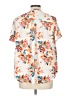 Torrid 100% Polyester Floral Ivory Short Sleeve Blouse Size Lg Plus (0) - photo 2