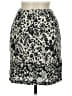 Hillard & Hanson 100% Polyester Print Black Ivory Casual Skirt Size 8 - photo 2