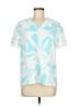 Ann Taylor 100% Polyester Tropical Teal Short Sleeve Top Size M - photo 1