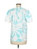 Ann Taylor 100% Polyester Tropical Teal Short Sleeve Top Size M - photo 2