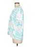 Ann Taylor 100% Polyester Tropical Teal Short Sleeve Top Size M - photo 5