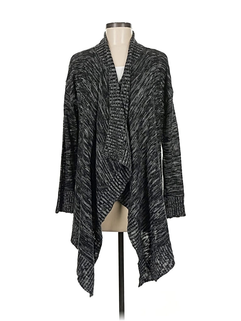 Pre-owned Pink Rose Cardigan Sweater In Gray