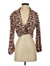 Zara Brown Long Sleeve Blouse Size S - photo 1