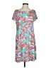 Escapada Print Teal Casual Dress Size S - photo 1