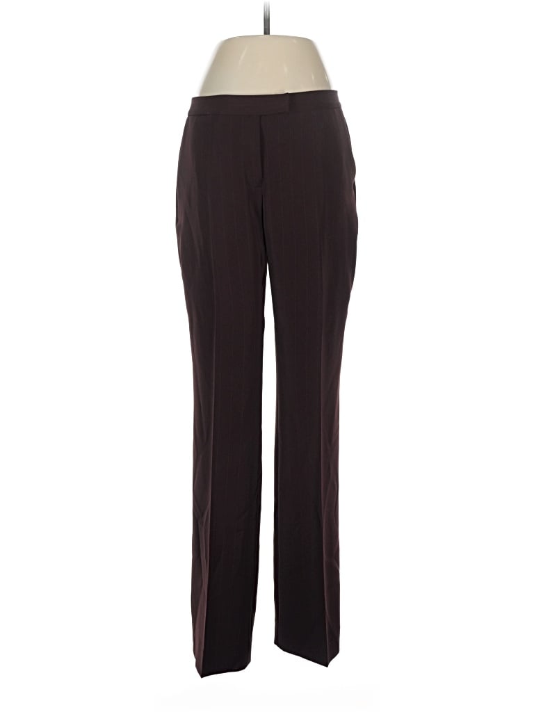 Pre-owned Anne Klein Dress Pants In Burgundy