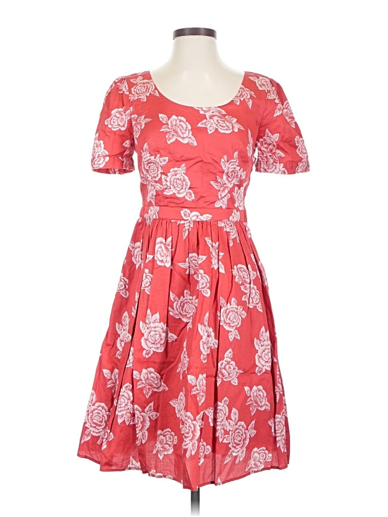 Pre-owned Modcloth Casual Dress In Red