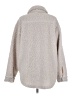 H&M 100% Polyester Gray Faux Fur Jacket Size M - photo 2