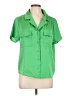 Crescent Green Short Sleeve Blouse Size L - photo 1