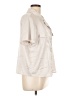 Crescent Ivory Short Sleeve Blouse Size L - photo 4