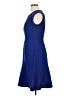 Evan Picone Solid Blue Casual Dress Size 10 - photo 5