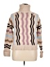 ASPEN Stripes Tan Turtleneck Sweater Size XL - photo 1