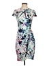 Bebe Print Blue Cocktail Dress Size 4 - photo 1