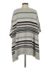 Ann Taylor LOFT Stripes Gray Poncho Size XS - Sm - photo 2