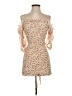 O. Vianca Tan Ivory Cocktail Dress Size S - photo 1