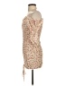 O. Vianca Tan Ivory Cocktail Dress Size S - photo 5