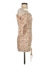 O. Vianca Tan Ivory Cocktail Dress Size S - photo 4