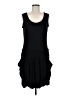 Essentials by ABS 100% Polyester Black Casual Dress Size 8 - photo 1