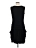 Essentials by ABS 100% Polyester Black Casual Dress Size 8 - photo 2
