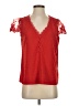 Shein 100% Polyester Red Short Sleeve Top Size S - photo 1