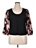Left Coast by Dolan Black 3/4 Sleeve Top Size 1X - photo 1
