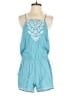 Lovestitch 100% Viscose Hearts Teal Romper Size S - photo 1