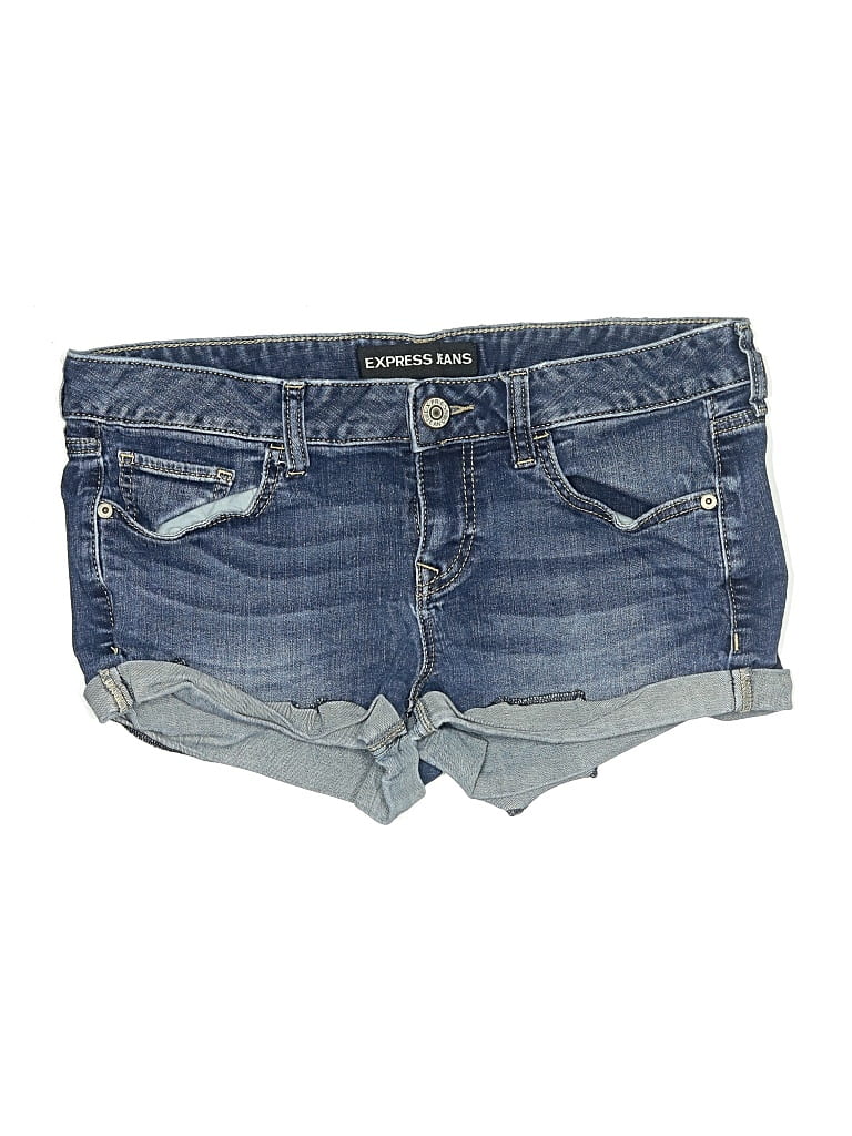 Pre-owned Express Jeans Denim Shorts In Blue
